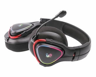 Навушники ігрові Bloody MR710 (Black), RGB, Bluetooth + 2.4GHz + 3.5 jack, колір чорний, numer zdjęcia 5
