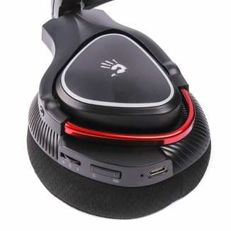 Навушники ігрові Bloody MR710 (Black), RGB, Bluetooth + 2.4GHz + 3.5 jack, колір чорний, numer zdjęcia 6