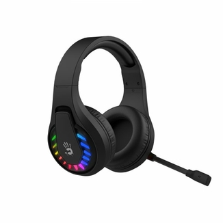 Гарнітура ігрова Bloody GR230 (Black) з мікрофоном, Neon LED Bluetooth + 2.4GHz + 3.5 jack, чорний колір, numer zdjęcia 7