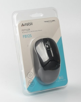 Миша бездротова A4Tech Fstyler FB12S (Black),  USB, колір чорний, фото №11