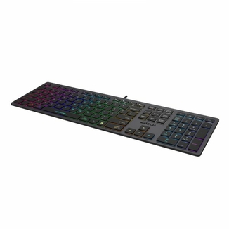 Клавіатура A4-Tech Fstyler FX60, сірий колір, USB, неонове підсвічування, фото №4