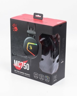 Гарнітура ігрова Bloody MC750 Bloody з мікрофоном, 7.1 віртуальний звук, RGB підсвічування, USB, фото №7