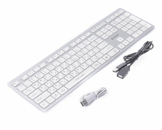 Клавіатура A4-Tech Fstyler FBX50C бездротовa, колір білий, numer zdjęcia 3