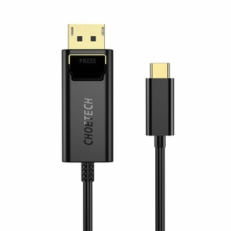 Кабель Choetech XCP-1801BK, USB-C на DisplayPort, 1,8м, numer zdjęcia 3