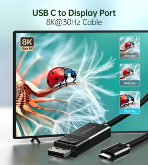 Кабель Choetech XCP-1803-BK, USB-C на DisplayPort, 1,8м, numer zdjęcia 6