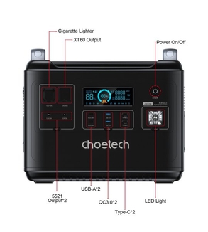 Зарядна станція Choetech BS006-EU-BK, фото №6