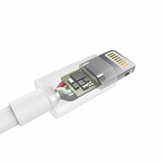 Кабель Choetech IP0027-WH, USB 2.0 А-тато/Lightning, 1.8 м., numer zdjęcia 5