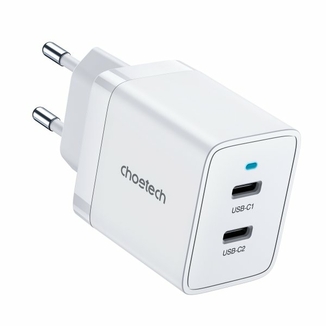 Мережевий зарядний пристрій Choetech Q5006-EU-WH, USB-С, фото №3