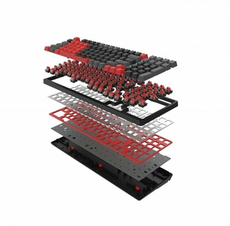 Механічна клавіатура A4Tech Bloody S98, червоні світчі, RGB підсвічування клавіш, USB, чорно-червоний, фото №9
