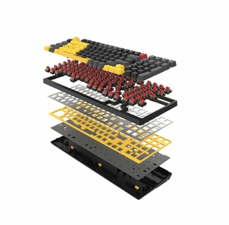 Механічна клавіатура A4Tech Bloody S98 (Sports Lime), BLMS Red Switch, RGB підсвічування клавіш, USB, чорно-жовтий, фото №9