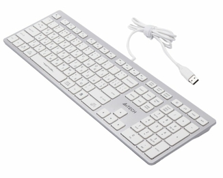Клавіатура A4-Tech Fstyler FX50, білий колір, USB, photo number 4