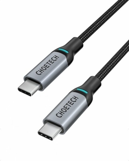 Кабель Choetech XCC-1002-GY, преміум якість USB 2.0 C-тато/C-тато, 1,8 м., фото №2