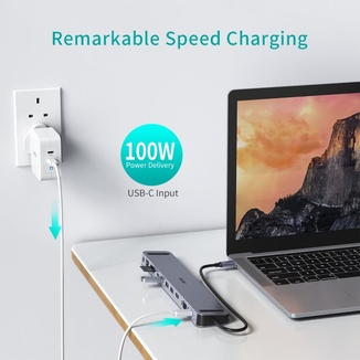 Адаптер Choetech HUB-M20-GY, USB Type-C 11-в-1, numer zdjęcia 9