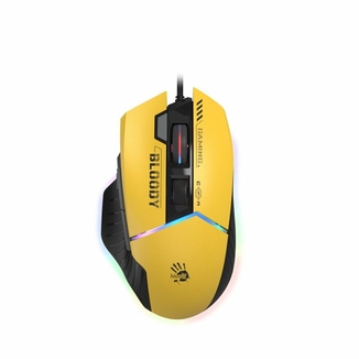 Миша ігрова A4Tech Bloody W95 Max (Sports Lime), активоване ПЗ Bloody, RGB, 12000 CPI, 50M натискань, колір жовтий, фото №2