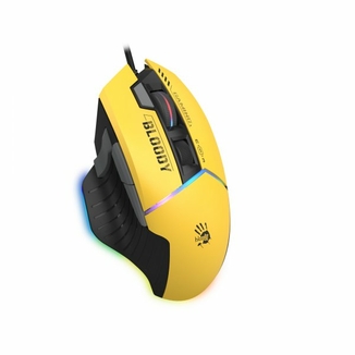 Миша ігрова A4Tech Bloody W95 Max (Sports Lime), активоване ПЗ Bloody, RGB, 12000 CPI, 50M натискань, колір жовтий, фото №9