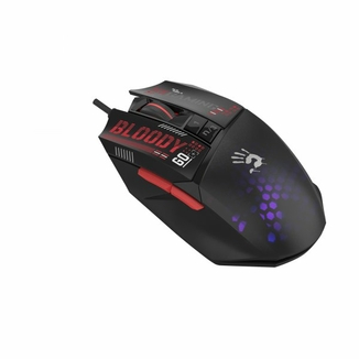 Миша ігрова W60 Max Mini Bloody,чорна, активоване ПЗ, RGB, 12000 CPI, 30M натискань, чорна, numer zdjęcia 5