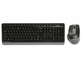 A4Tech Fstyler FG1035, комплект бездротовий клавіатура з мишою, сірий колір, фото №2