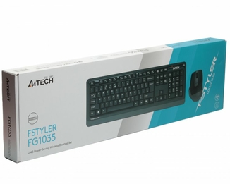 A4Tech Fstyler FG1035, комплект бездротовий клавіатура з мишою, сірий колір, numer zdjęcia 5