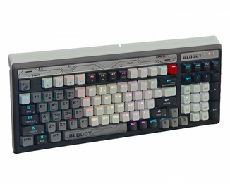 Механічна ігрова клавіатура A4Tech Bloody B950 (Warrior Grey), USB, RGB-підсвічування, LK Libra Brown Switchсіра, сіра, numer zdjęcia 5