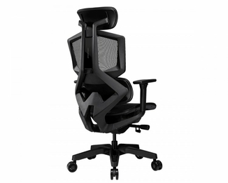 Крісло ігрове Argo One (Black) ергономічне, дихаючий текстиль, чорний, фото №6