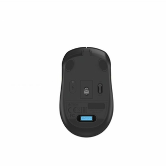 Миша бездротова A4Tech Fstyler FG10CS Air (Stone Grey),  USB, колір чорний+сірий, фото №9