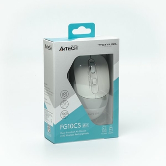 Миша бездротова A4Tech Fstyler FG10CS Air (Grayish White),  USB, колір білий+сірий, фото №11