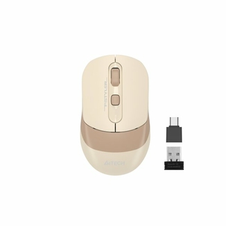 Миша бездротова A4Tech Fstyler FG10CS Air (Cafe Latte),  USB, колір бежевий, фото №2