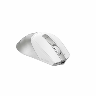 Миша бездротова A4Tech Fstyler FG45CS Air (Silver White),  USB, колір сірий+білий, фото №4