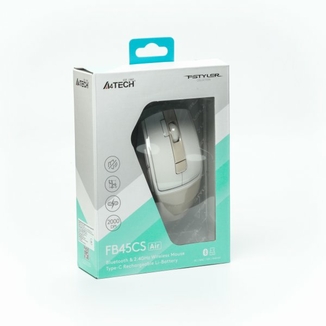 Миша бездротова A4Tech Fstyler FG45CS Air (Cream Beige),  USB, колір білий+бежевий, фото №10