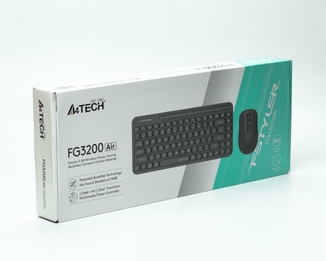 Комплект клавіатура з мишою A4Tech Fstyler FG3200 Air (Grey), бездротовий, сірий, photo number 7
