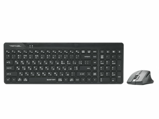 A4Tech Fstyler FG2400 Air (Black), комплект бездротовий клавіатура з мишою, колір чорний, фото №2