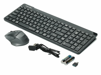 A4Tech Fstyler FG2400 Air (Black), комплект бездротовий клавіатура з мишою, колір чорний, numer zdjęcia 4