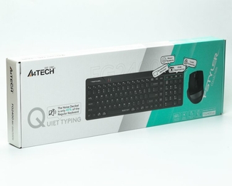 A4Tech Fstyler FG2400 Air (Black), комплект бездротовий клавіатура з мишою, колір чорний, фото №7