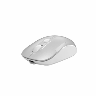 Миша бездротова A4Tech FB26CS Air (Icy White),  безшумна Fstyler, BT+RF (Combo), 2000DPI, USB, вбудований акумулятор, сірий+білий, numer zdjęcia 3
