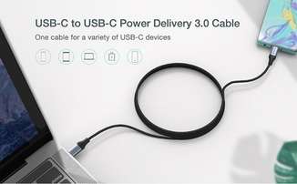 Кабель Choetech XCC-1003-BK, преміум якість USB 2.0 C-тато/C-тато, 1,2 м., фото №10