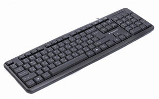 Клавіатура Gembird KB-U-103-UA, USB, українська розкладка, чорний колір, photo number 4
