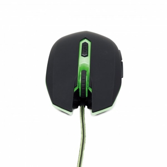 Оптична ігрова мишка Gembird MUSG-001-G, USB інтерфейс, зелений колір, фото №3