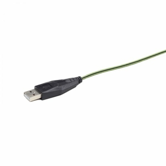 Оптична ігрова мишка Gembird MUSG-001-G, USB інтерфейс, зелений колір, фото №5
