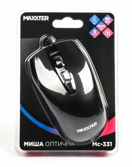 Мишка оптична Maxxter Mc-331, чорного кольору, photo number 5