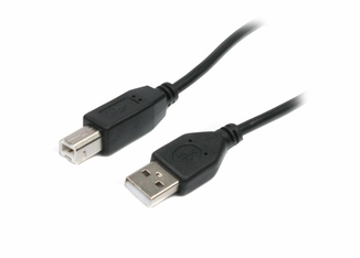 Кабель Maxxter U-AMBM-6, USB2.0, 1.8м., чорного кольору, фото №2