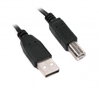 Кабель Maxxter U-AMBM-15 4.5м., USB2.0, 4.5м. чорного кольору, фото №2