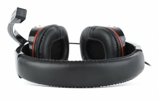 Навушники з мікрофоном Gembird GHS-402, з регулятором гучності, глянцеві чорного кольору, фото №4