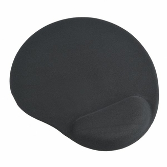 Килимок для мишки Gembird MP-GEL-BK, гелевий, подушка для відпочинку руки, чорний колір, фото №2