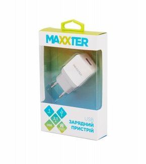 Мережевий зарядний пристрій Maxxter UС-24A, USB, numer zdjęcia 3