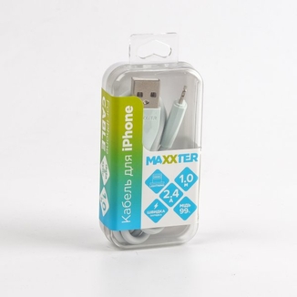 Кабель Maxxter UB-L-USB-01MG, USB 2.0 А-тато/Lightning, 1.0 м., фото №5