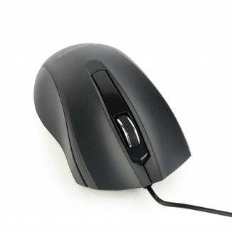 Оптична мишка Gembird MUS-3B-01, USB інтерфейс, чорний колір, numer zdjęcia 3