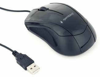 Оптична мишка Gembird MUS-3B-02, USB інтерфейс, чорний колір, numer zdjęcia 4