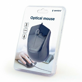 Оптична мишка Gembird MUS-3B-02, USB інтерфейс, чорний колір, photo number 5