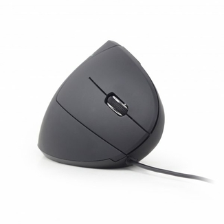 Оптична мишка Gembird MUS-ERGO-01, USB интерфейс, чорний колір, numer zdjęcia 3