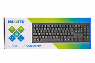 Клавіатура дротова Maxxter KB-112-U, USB, чорного кольору, photo number 5